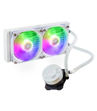 Cooler Master MasterLiquid 240L Core ARGB White Carcasa del ordenador, Procesador Kit de refrigeración líquida 12 cm Blanco
