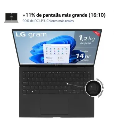 LG PORTATIL (17Z90R-E.AD75B) 17"/CORE I7-1360P/32 GB RAM/512 GB SSD/W11