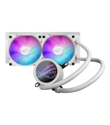 SISTEMA DE REFRIGERACION LIQUIDA ASUS PARA CPU ROG RYUO III 240 ARGB WHT,OLED DE COLOR,AURA SYNC RGB,VENTILADORES DE RADIADOR RO