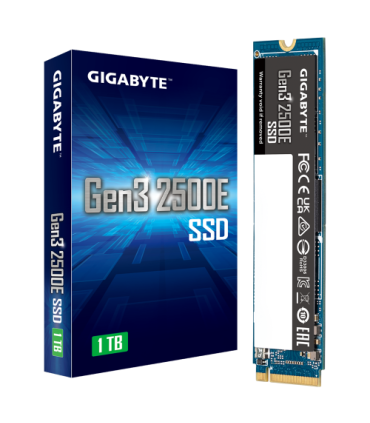 Gigabyte Gen3 2500E SSD 1TB M.2 1000 GB PCI Express 3.0 3D NAND NVMe