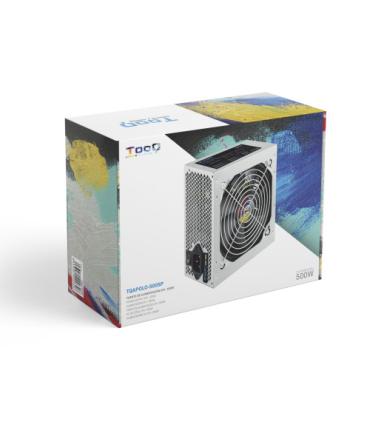 TooQ TQAPOLO-500SP unidad de fuente de alimentación 500 W 20+4 pin ATX ATX Plata