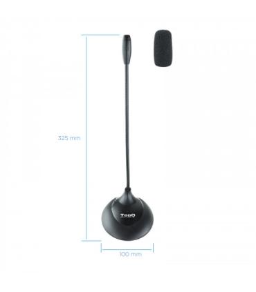 TooQ TQMM-213 micrófono Negro Micrófono para ordenador portátil