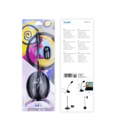 TooQ TQMM-213 micrófono Negro Micrófono para ordenador portátil