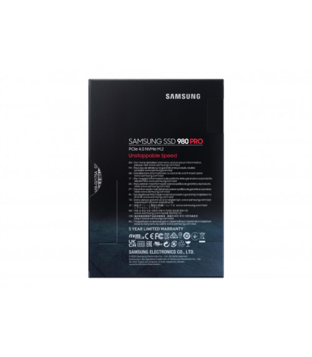 Samsung 980 PRO M.2 1000 GB PCI Express 4.0 V-NAND MLC NVMe