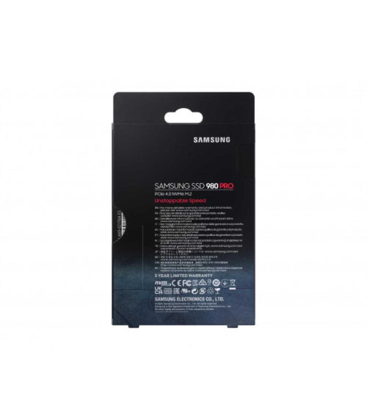 Samsung 980 PRO M.2 1000 GB PCI Express 4.0 V-NAND MLC NVMe