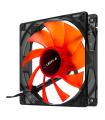 Unykach Ventilador 120mm con LED Rojo - Velocidad Max. 1200rpm - Color Rojo/Negro