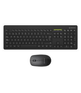 Unykach MK212 Pro Slim Wireless Pack de Teclado Inalambrico Slim 108 Teclas de Membrana + Raton Inalambrico 1600dpi, 3 Botones..