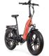 EBIKE LUXOR - URBAN - FAT 20” X 4 - BAT. INTEGRADA Y EXTRAIBLE - NEGRO/CORAL