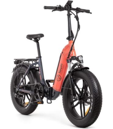 EBIKE LUXOR - URBAN - FAT 20” X 4 - BAT. INTEGRADA Y EXTRAIBLE - NEGRO/CORAL