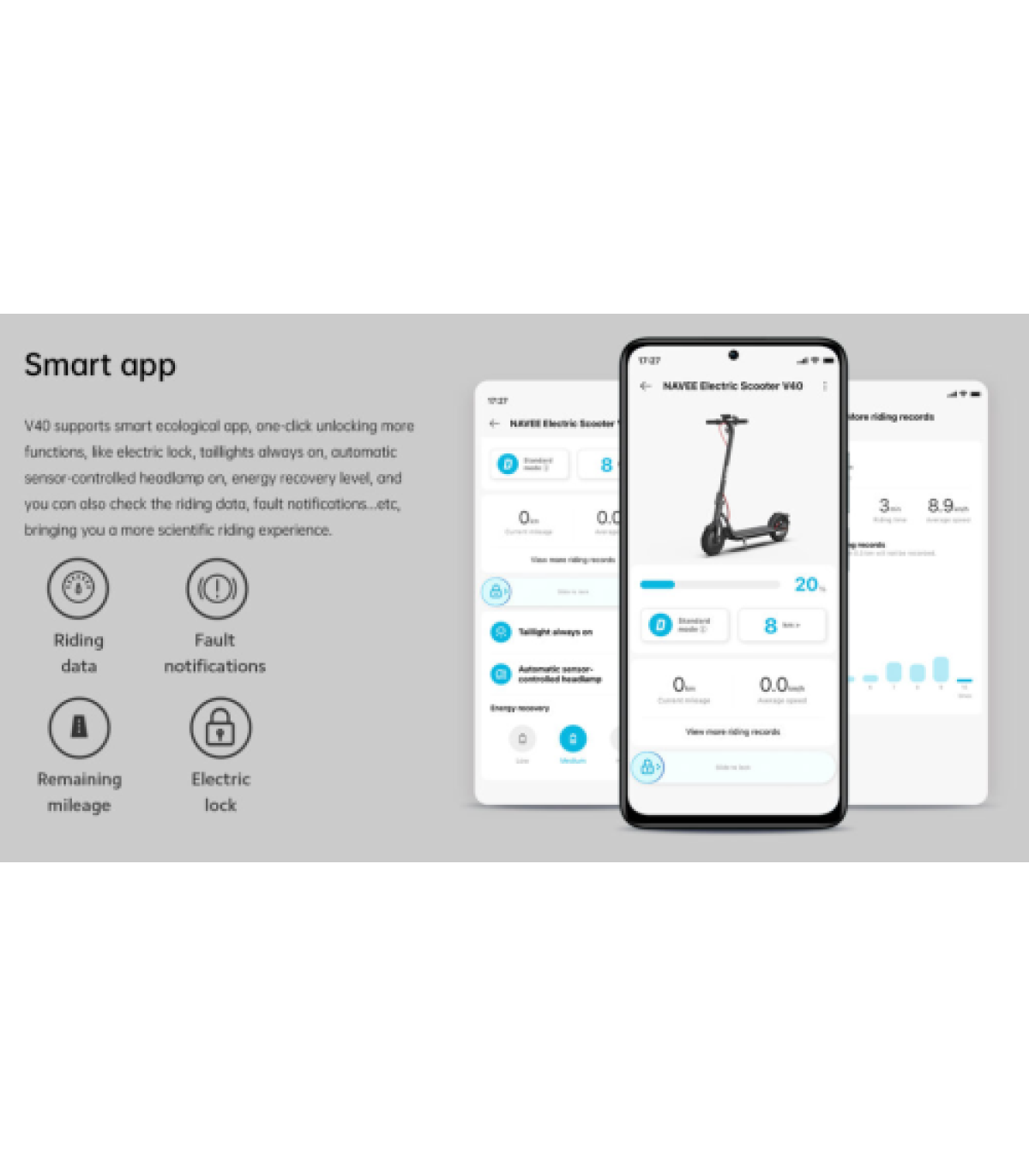 NAVEE V40 PATINETE ELECTRICO