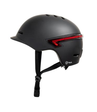 YOUIN CASCO CON LED TRASTERO Y MANDO BLUETOOTH – L NEGRO