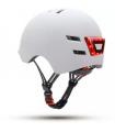 YOUIN CASCO CON LED FRONTAL Y TRASERO BLANCO (TALLA L)