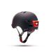 YOUIN CASCO CON LED FRONTAL Y TRASERO NEGRO (TALLA M