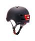 YOUIN CASCO CON LED FRONTAL Y TRASERO NEGRO (TALLA M