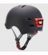 YOUIN CASCO CON LED FRONTAL Y TRASERO NEGRO (TALLA L