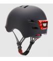 YOUIN CASCO CON LED FRONTAL Y TRASERO NEGRO (TALLA L)