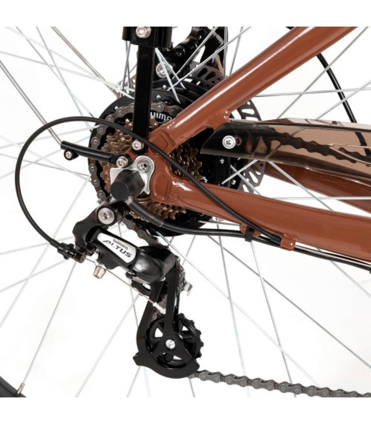 YOUIN YOURIDE VIENA - PASEO - RUEDA 28” - BATERIA INTEGRADA Y EXTRAIBLE - OCRE