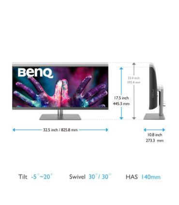 Benq PD3420Q 86,4 cm (34") 3440 x 1440 Pixeles Quad HD LED Gris