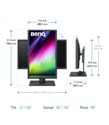 Benq SW321C 81,3 cm (32") 3840 x 2160 Pixeles 4K Ultra HD LED Gris