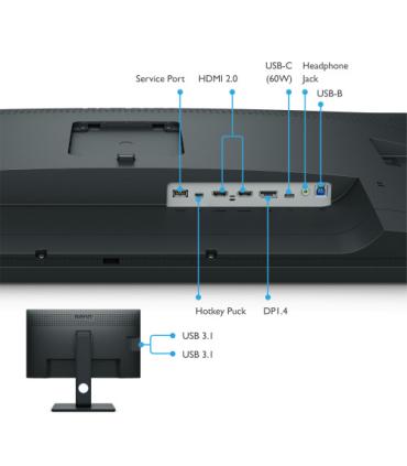 Benq SW321C 81,3 cm (32") 3840 x 2160 Pixeles 4K Ultra HD LED Gris