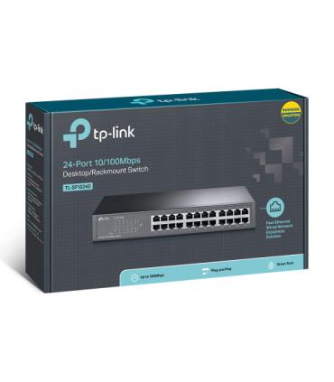 TP-LINK TL-SF1024D switch Fast Ethernet (10/100) Negro