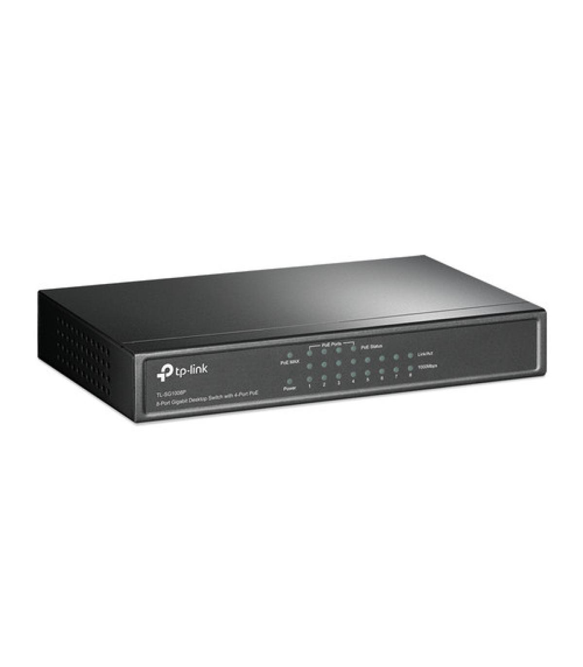 SWITCH TL-SG1008P GIGABIT GRIS TP-LINK