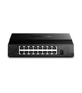 SWITCH FAST ETHERNET TP-LINK CON 16 PUERTOS DE ESCRITORIO Y PARA MONTAJE EN RACK