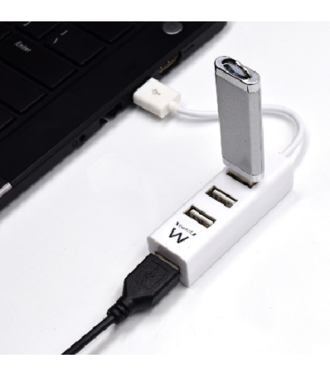 Ewent EW1122 hub de interfaz USB 2.0 Blanco