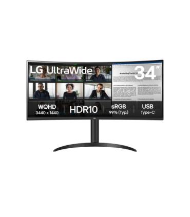 LG 34WR50QK-B pantalla para PC 86,4 cm (34") 3440 x 1440 Pixeles Wide Quad HD Negro
