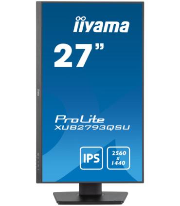 IIYAMA PANTALLA 27" IPS WQHD CON SOPORTE AJUSTABLE EN ALTURA Y FRECUENCIA DE ACTUALIZACIÓN DE 100HZ