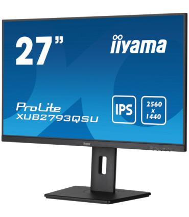 IIYAMA PANTALLA 27" IPS WQHD CON SOPORTE AJUSTABLE EN ALTURA Y FRECUENCIA DE ACTUALIZACIÓN DE 100HZ