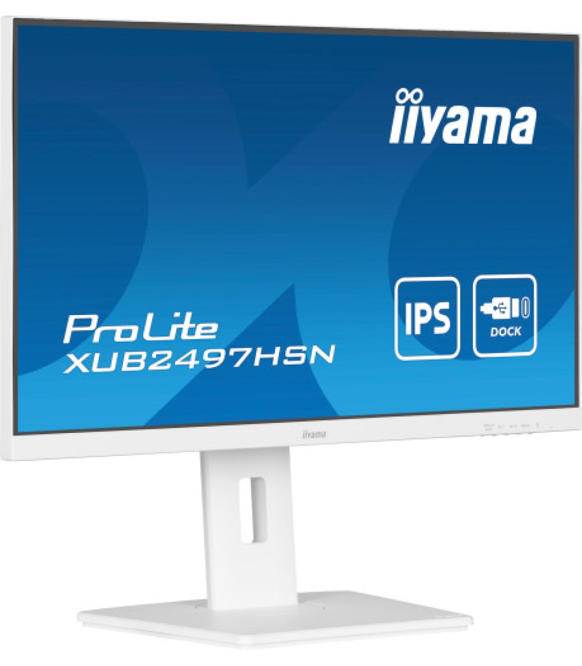 iiyama ProLite XUB2497HSN-W2 pantalla para PC 60,5 cm (23.8") 1920 x 1080 Pixeles Full HD LED Blanco