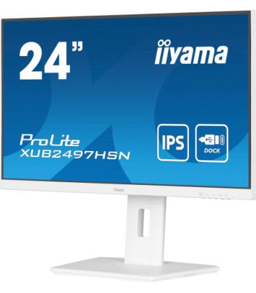 iiyama ProLite XUB2497HSN-W2 pantalla para PC 60,5 cm (23.8") 1920 x 1080 Pixeles Full HD LED Blanco
