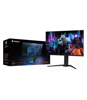 GIGABYTE AORUS FO32U 31,5” Monitor de juegos UHD - 3840 x 2160 (UHD), 165Hz, 0,03ms, 250 cd/m², FreeSync Premium Pro, DisplayHDR
