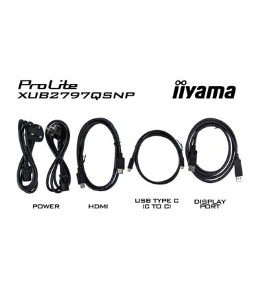 MONITOR IIYAMA PROLITE XUB2797QSNP 27" QHD 1440P - IPS, 100HZ, 1MS, SPEAKERS, DP