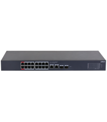 (CS4220-16GT-240) DAHUA SWITCH POE 16 PUERTOS GIGABIT + 2 UPLINK GIGABIT RJ45 + 2SFP GIGABIT 240W MANAGED CLOUD L2