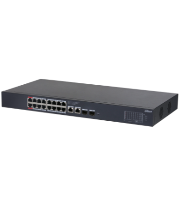 (CS4220-16GT-240) DAHUA SWITCH POE 16 PUERTOS GIGABIT + 2 UPLINK GIGABIT RJ45 + 2SFP GIGABIT 240W MANAGED CLOUD L2