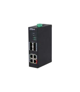 (DH-HS4408-4ET-96) DAHUA SWITCH4 PUERTOS 10/100 + 4SFP GIGABIT 96W MANAGED L2 HARDENED POE