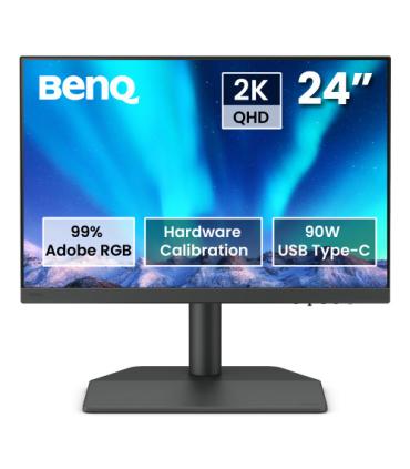 MONITOR PARA FOTOGRAFOS BENQ SW242Q 24.1” IPS,2K, 2560 X 1600, 16:10, 99% ADOBE RGB, 98% P3, CALIBRACIÓN, USB-C 90W, TÜV, LUT 3D