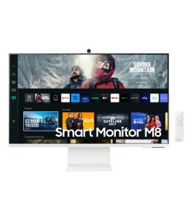Samsung Smart Monitor M8 S32CM801UU pantalla para PC 81,3 cm (32") 3840 x 2160 Pixeles 4K Ultra HD LED Blanco