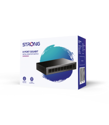 Strong SW8000M switch Gigabit Ethernet (10/100/1000) Negro