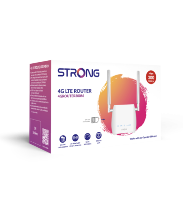 Strong 300M router inalámbrico Ethernet rápido Banda única (2,4 GHz) 4G Blanco