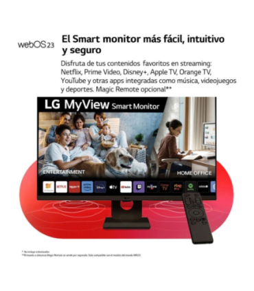 LG MONITOR 27", 1920 x 1080 (FHD) IPS, HDR10, 14MS, 60HZ