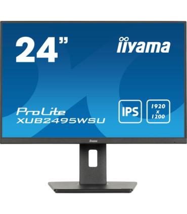 iiyama ProLite XUB2495WSU-B7 pantalla para PC 61 cm (24") 1920 x 1200 Pixeles 4K Ultra HD LED Negro
