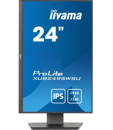 iiyama ProLite XUB2495WSU-B7 pantalla para PC 61 cm (24") 1920 x 1200 Pixeles 4K Ultra HD LED Negro