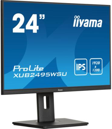 iiyama ProLite XUB2495WSU-B7 pantalla para PC 61 cm (24") 1920 x 1200 Pixeles 4K Ultra HD LED Negro