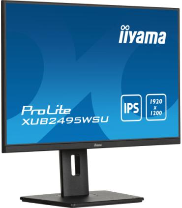 iiyama ProLite XUB2495WSU-B7 pantalla para PC 61 cm (24") 1920 x 1200 Pixeles 4K Ultra HD LED Negro