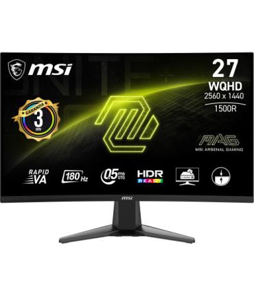 MSI MAG 27CQ6F pantalla para PC 68,6 cm (27") 2560 x 1440 Pixeles Quad HD LCD Negro