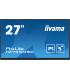 MONITOR IIYAMA 27" IPS BONDED PCAP 10P TOUCH, 1920X1080, FLAT BEZEL FREE GLASS FRONT, HDMI, DISPLAYPORT, 360CD/M², USB HUB 2X 3.