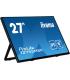 MONITOR IIYAMA 27" IPS BONDED PCAP 10P TOUCH, 1920X1080, FLAT BEZEL FREE GLASS FRONT, HDMI, DISPLAYPORT, 360CD/M², USB HUB 2X 3.